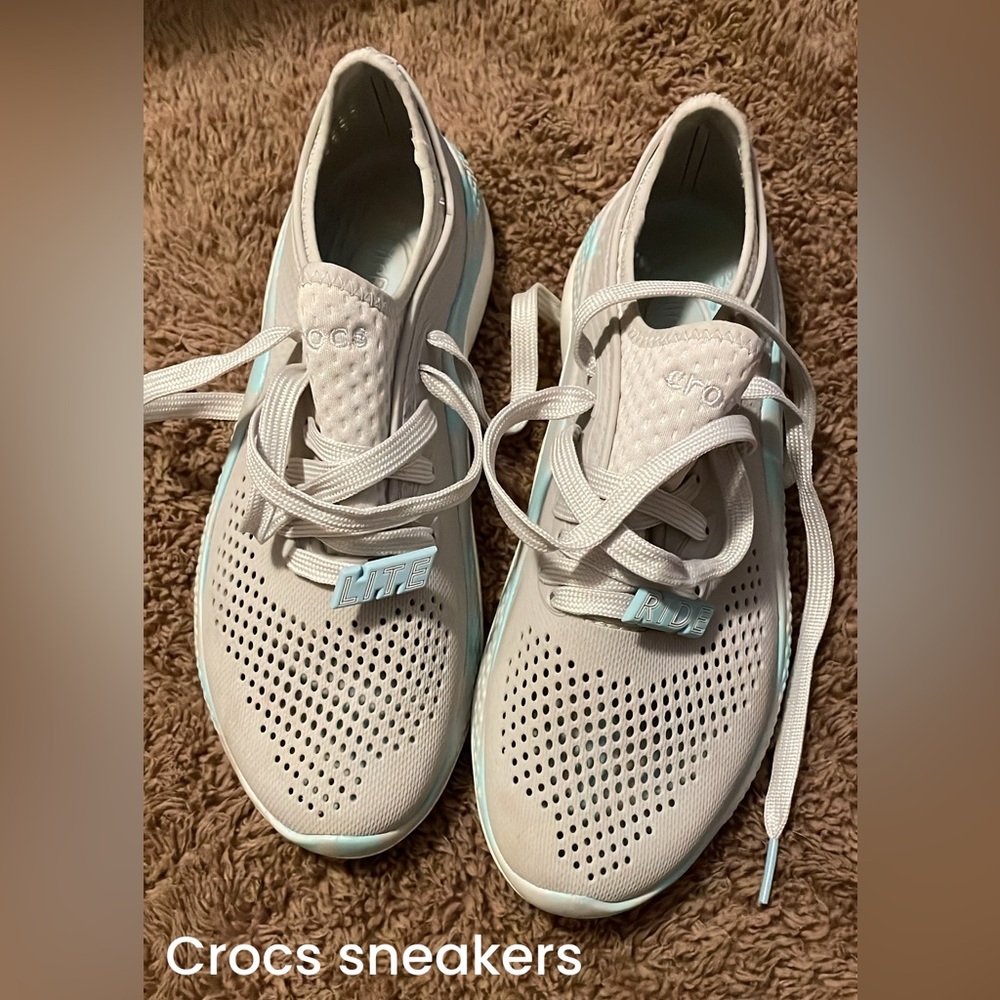 Croc sneakers size 8